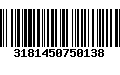 Código de Barras 3181450750138