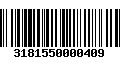 Código de Barras 3181550000409