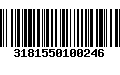 Código de Barras 3181550100246