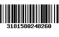 Código de Barras 3181580248260