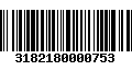 Código de Barras 3182180000753