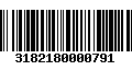 Código de Barras 3182180000791