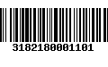 Código de Barras 3182180001101