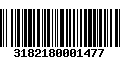 Código de Barras 3182180001477