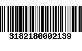 Código de Barras 3182180002139