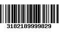 Código de Barras 3182189999829