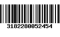 Código de Barras 3182280052454