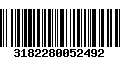 Código de Barras 3182280052492