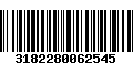 Código de Barras 3182280062545