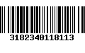 Código de Barras 3182340118113