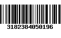 Código de Barras 3182384050196