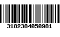 Código de Barras 3182384050981