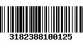 Código de Barras 3182388100125