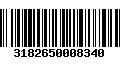 Código de Barras 3182650008340