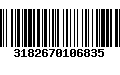 Código de Barras 3182670106835