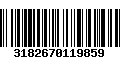 Código de Barras 3182670119859