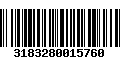 Código de Barras 3183280015760