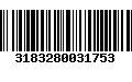 Código de Barras 3183280031753