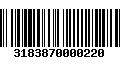 Código de Barras 3183870000220