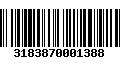 Código de Barras 3183870001388