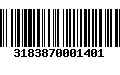 Código de Barras 3183870001401