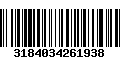 Código de Barras 3184034261938