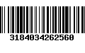 Código de Barras 3184034262560