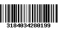 Código de Barras 3184034280199