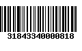 Código de Barras 31843340000818