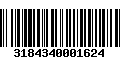 Código de Barras 3184340001624