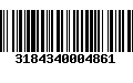 Código de Barras 3184340004861