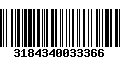 Código de Barras 3184340033366