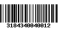 Código de Barras 3184340040012