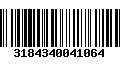 Código de Barras 3184340041064