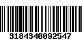 Código de Barras 3184340092547