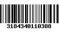 Código de Barras 3184340110388