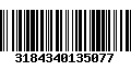 Código de Barras 3184340135077