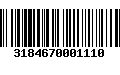 Código de Barras 3184670001110