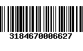 Código de Barras 3184670006627