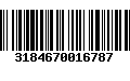 Código de Barras 3184670016787