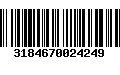 Código de Barras 3184670024249