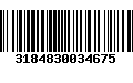 Código de Barras 3184830034675