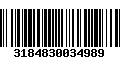 Código de Barras 3184830034989