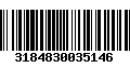 Código de Barras 3184830035146