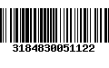 Código de Barras 3184830051122