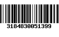 Código de Barras 3184830051399