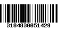 Código de Barras 3184830051429