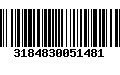 Código de Barras 3184830051481