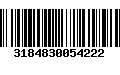 Código de Barras 3184830054222