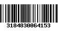 Código de Barras 3184830064153